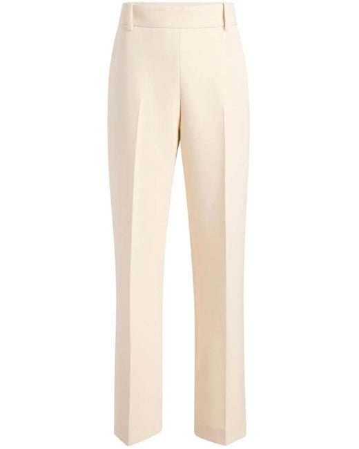 Khaite Natural Cambie Wool-Blend Straight-Leg Pants