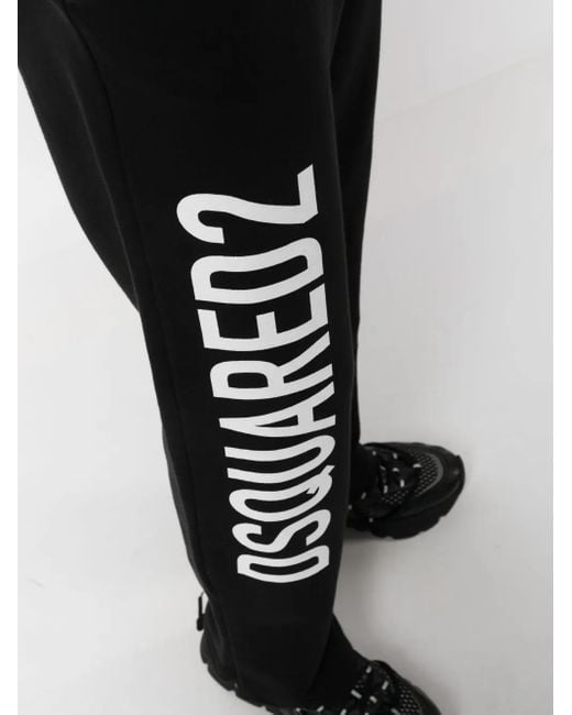 DSquared² Trainingsbroek Met Logoprint in het Black voor heren