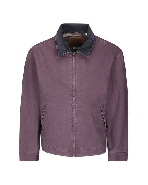 Levi's Purple Castro Zip-Up Jacket for men
