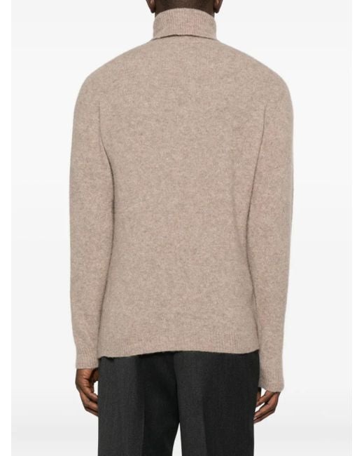 メンズ Roberto Collina Turtleneck Sweater Natural