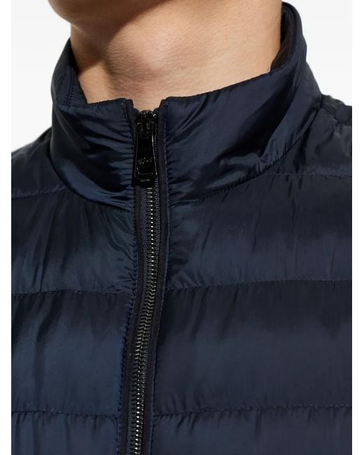 Paul & Shark Blue Quilted Zip Jacket for men
