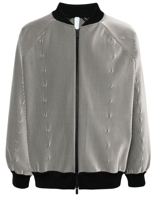 CFCL Gray Striped Bomber Jacket for men