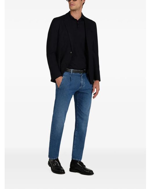 Slowear Black Hopsack Blazer for men
