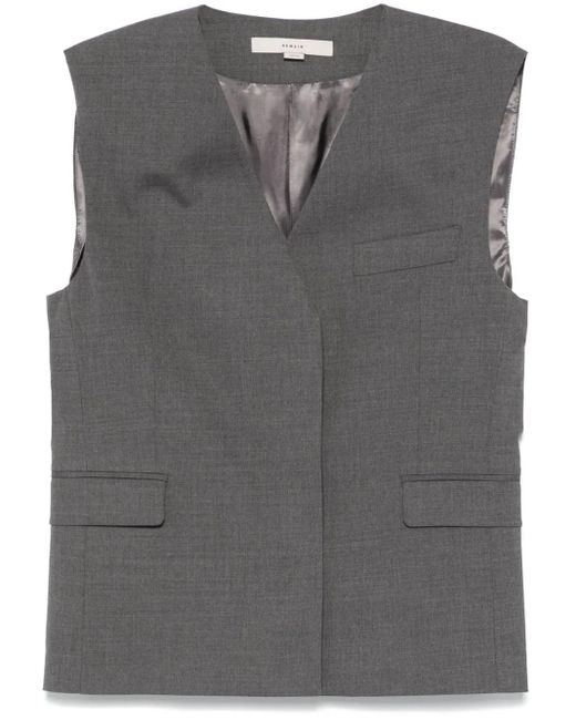 Remain Gray Boxy Waistcoat