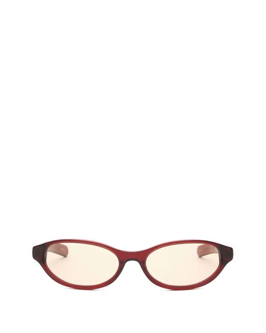 FLATLIST EYEWEAR Pink Olympia Oval-Frame Sunglasses