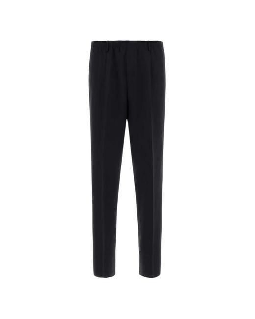 Cellar Door Black Relaxed-Fit Trousers for men