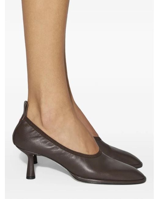 Aeyde Black Giulia Leather Heeled Pumps