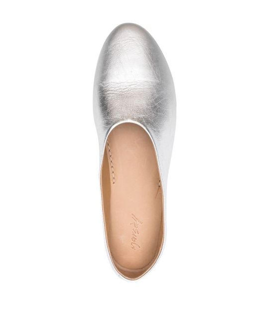 Marsèll White Knife Ballerinas Shoes