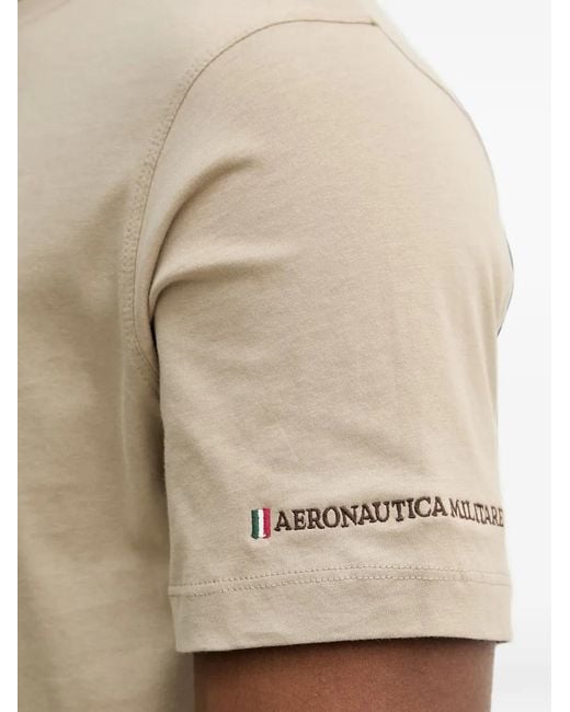 Aeronautica Militare Blue Graphic-Print T-Shirt for men