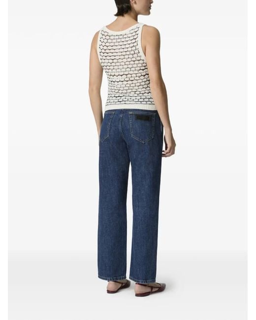 Missoni White Openwork Top