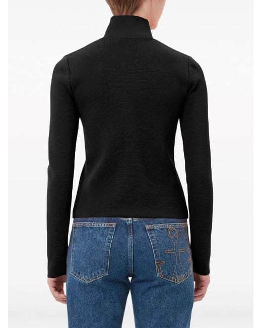 Cardigan Con Zip di J.W. Anderson in Black