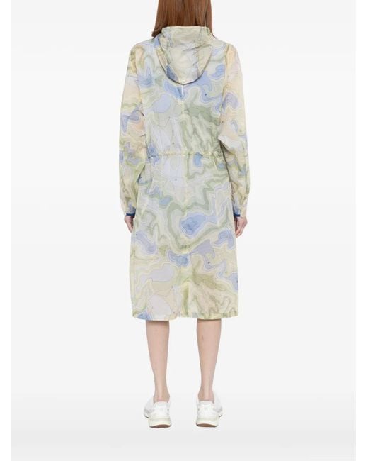 Lacoste White Logo-Print Coat