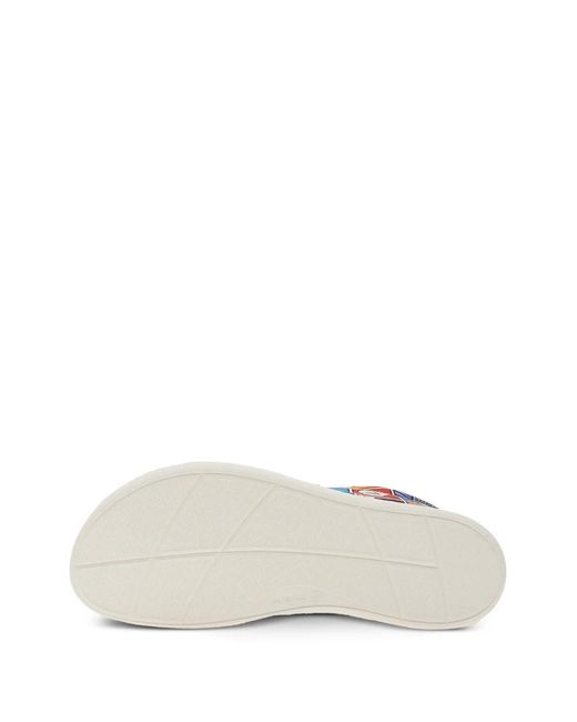 Be Lenka White Rebound Comic-Book Print Sneakers