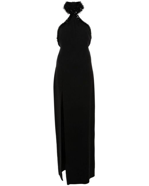 Tom Ford Black Bead-detailing Maxi Dress