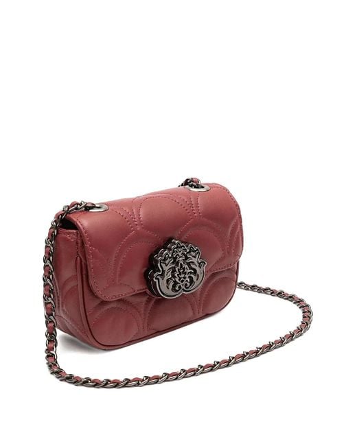 Isla Pink Sirena Quilted Emblem Chain Shoulder Bag
