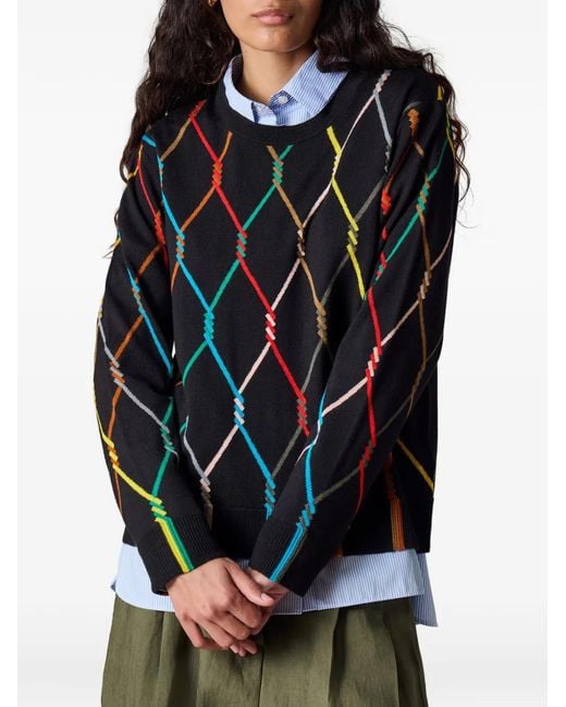 Paul Smith Black Diamond-Pattern Sweater