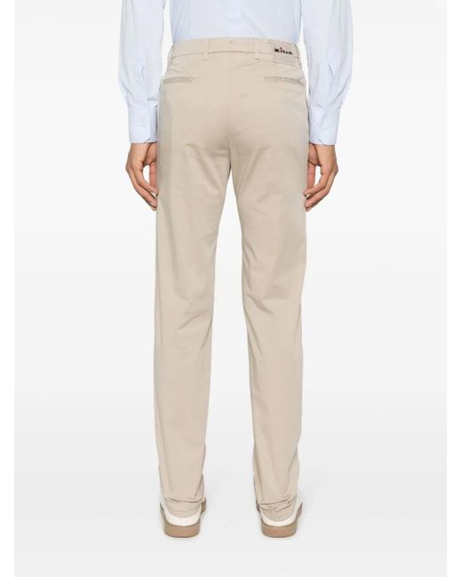 Kiton Natural Mid-Rise Chinos for men