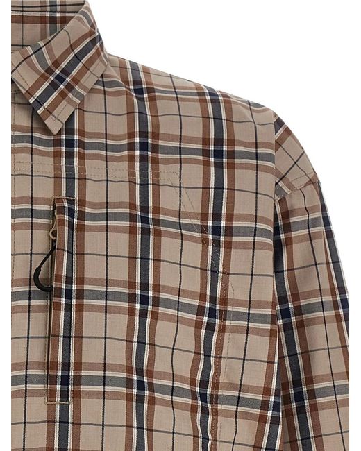 Comme des Garçons Brown Checked Overshirt for men