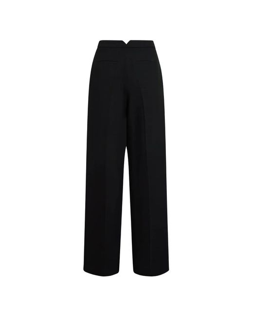 Karl Lagerfeld Black Karl Studio Wide-Leg Pants