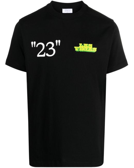 Off-White c/o Virgil Abloh Black Kit Las Vegas Cotton T-shirt