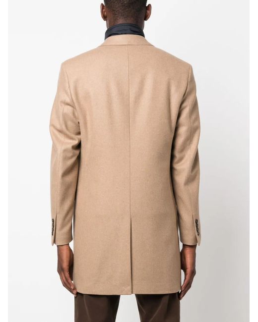 Fay Natural Easy Db Single-Breasted Layered Coat for men