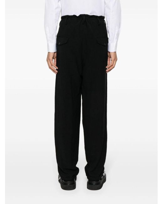 Pantalon à coupe fuselée Yohji Yamamoto pour homme en coloris Black