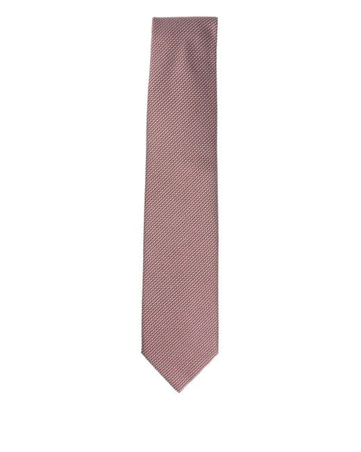 Brioni Geometrisch gemusterte Seidenkrawatte in Purple für Herren