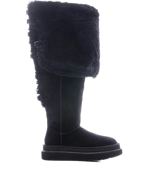 Ugg Blue X Sacai Buckle-Detail Thigh-High Boots