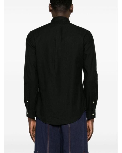 Polo Ralph Lauren Piqué Overhemd in het Black voor heren