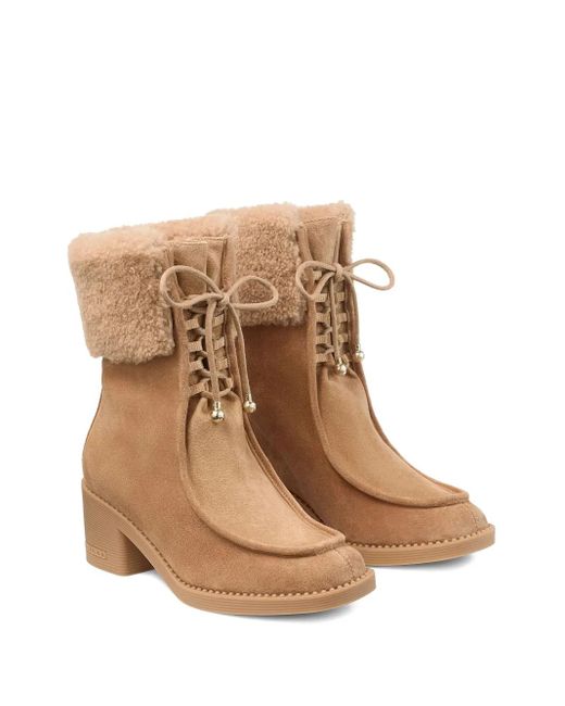 Jimmy Choo Brown 60Mm Hali Boots