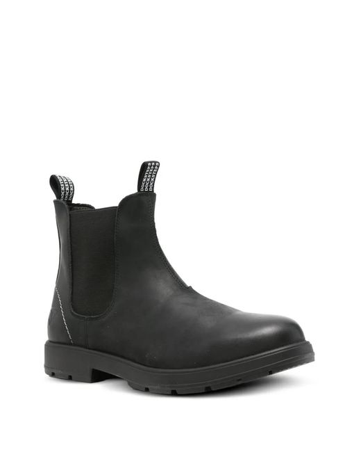 Docksteps Black Pull-Tab Chelsea Boots for men