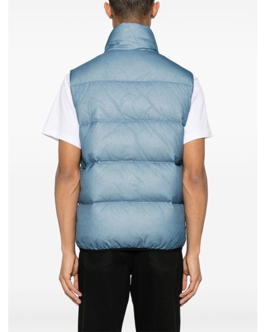 DSquared² Blue Classic Puffer Vest for men