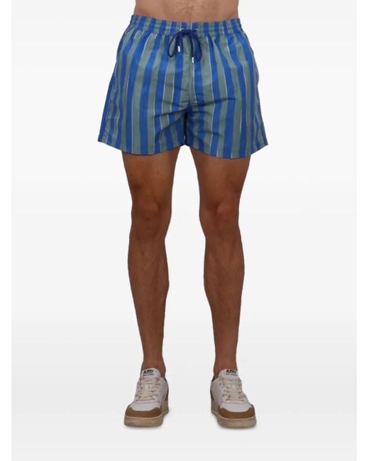 Paul Smith Blue Striped Swim Shorts for men