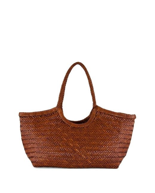 Dragon Diffusion Brown Nantucket Leather Tote Bag