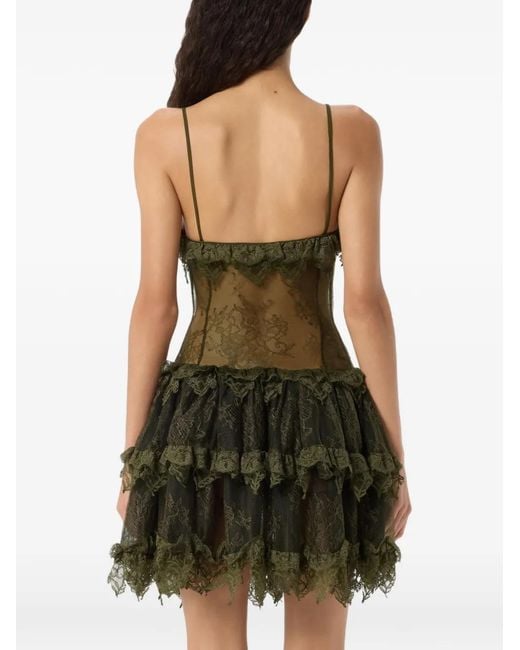 Blumarine Green Short Dresses