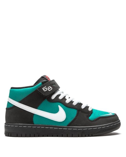 Nike Green Sb Dunk Mid Pro Iso "Griffey" Sneakers for men