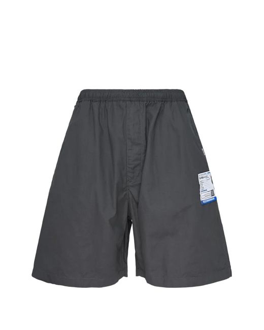 Maison Mihara Yasuhiro Gray Logo-Patch Shorts for men