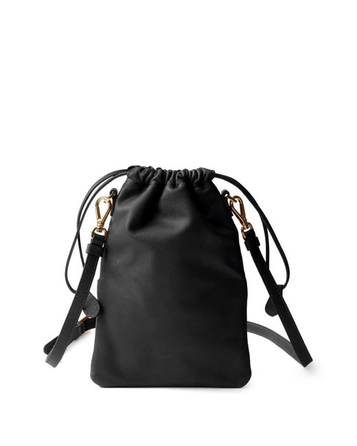 Prada Black Nappa Leather Pouch