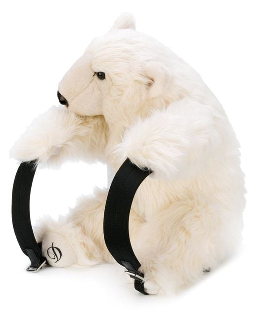 Dolce & Gabbana White Polar Bear Backpack