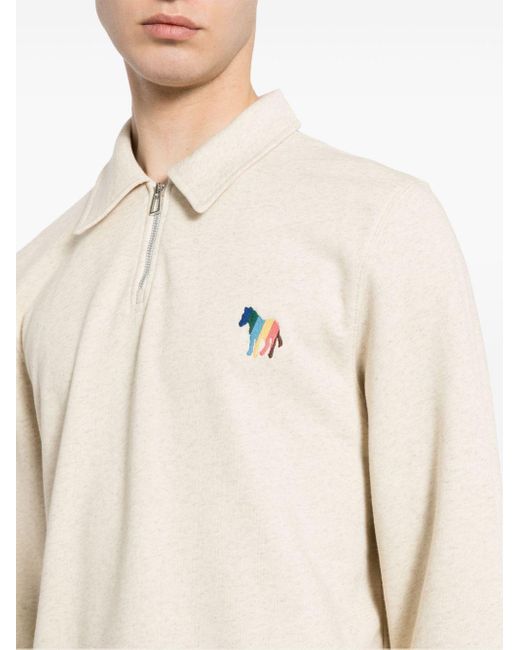 PS by Paul Smith Sweater Met Geborduurd Logo in het Natural voor heren