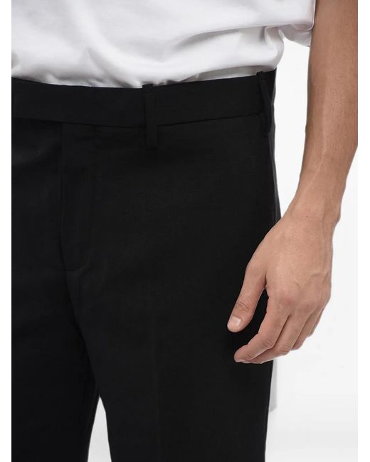 Neil Barrett Black Belt-Loops Trousers for men