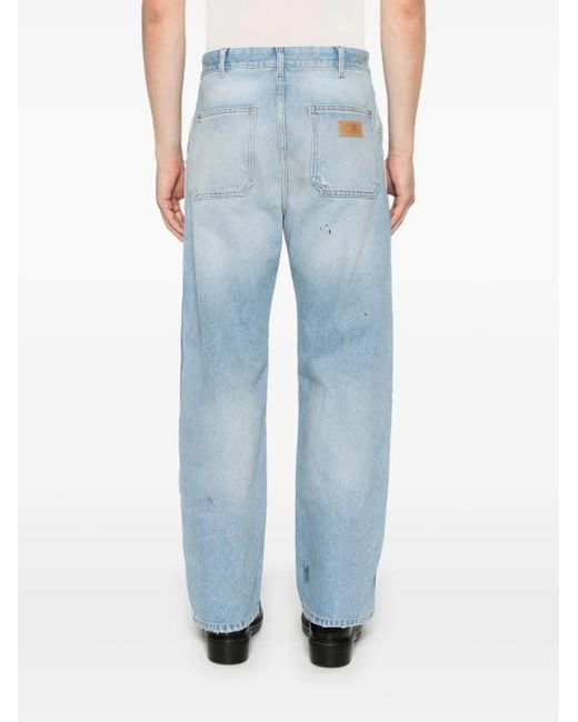 MM6 by Maison Margiela Blue Distressed Jeans for men