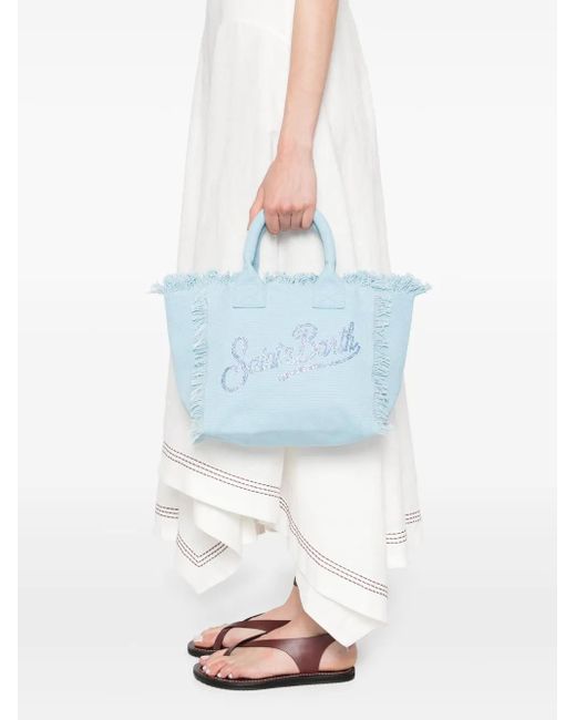 Mc2 Saint Barth Blue Mini Vanity Tote Bag
