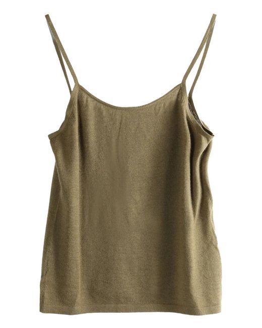 Uma Wang Green X 1436 Sleeveless Knitted Tank Top