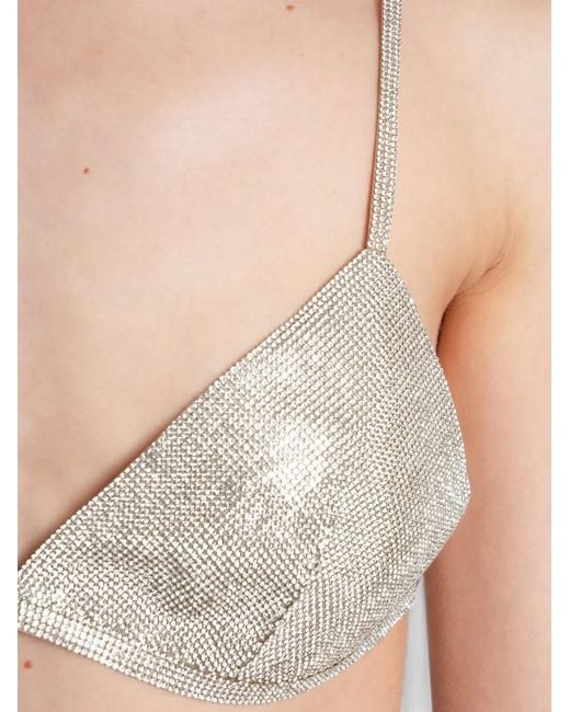 Nue White Crystal-Embellished Top