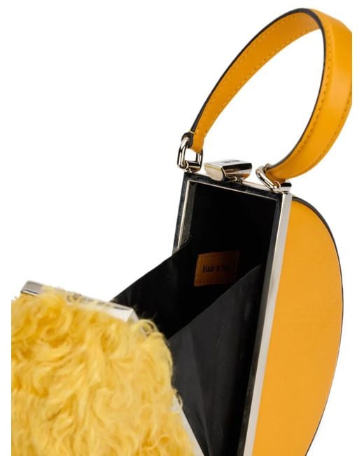 Moschino Metallic Clasp-Fastening Shoulder Bag