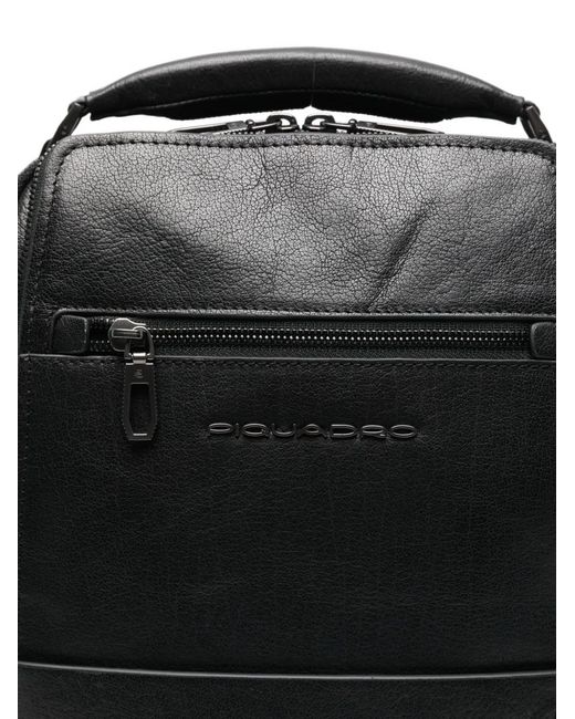 Piquadro Black Sac À Dos Solm En Cuir for men