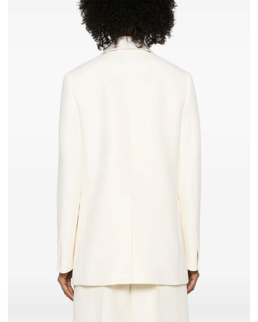 Fendi White Single-Breasted Blazer