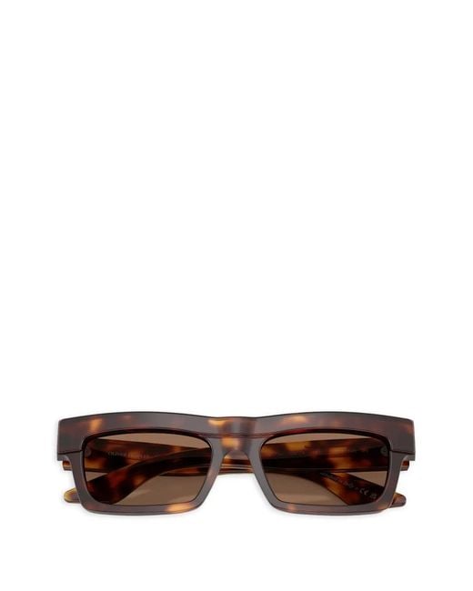 Oliver Peoples Brown Rectangle-Frame Sunglasses