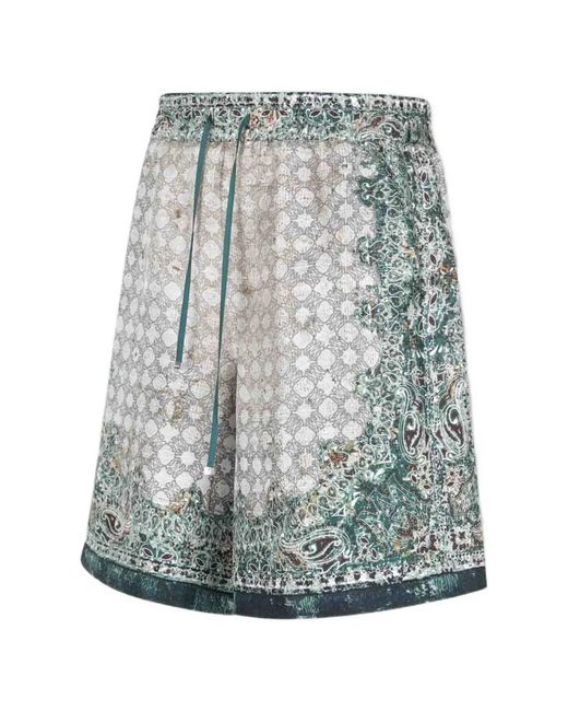Amiri Gray Printed Bermuda Shorts for men